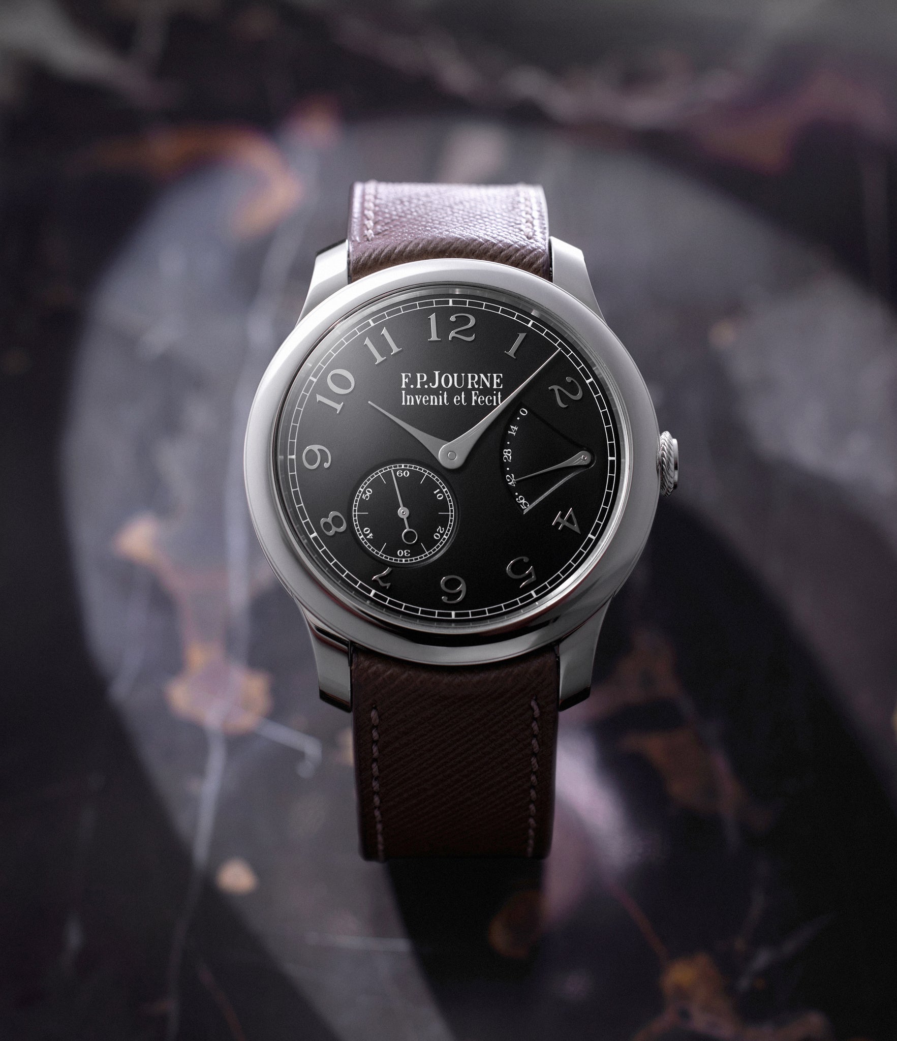 rare F. P. Journe Chronomètre Souverain Black Label Platinum preowned watch at A Collected Man London