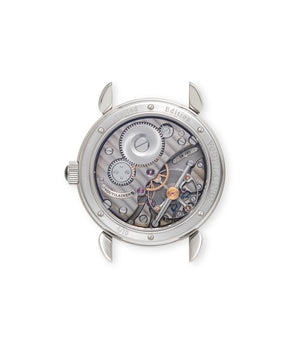 caseback Voutilainen Vingt-8  Titanium preowned watch at A Collected Man London