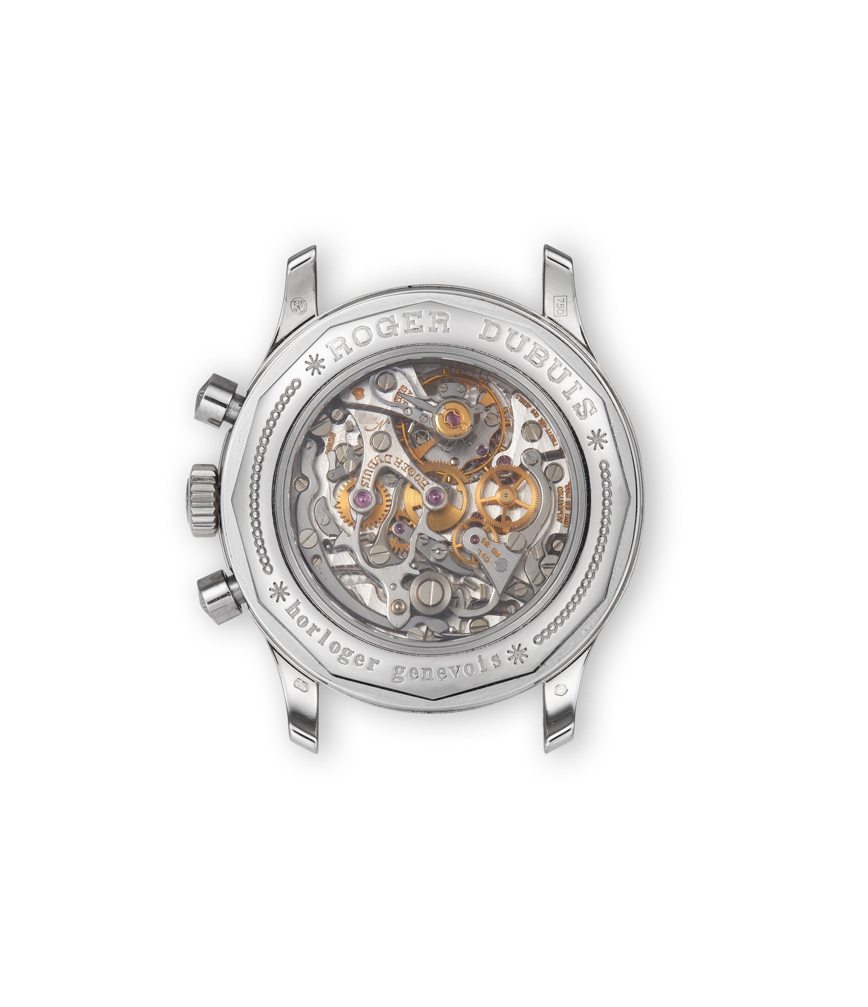 caseback Roger Dubuis Hommage H40 56 0 White Gold preowned watch at A Collected Man London