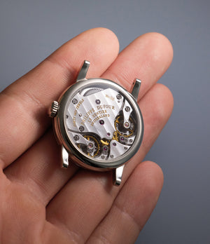 caseback Philippe Dufour Duality  Platinum preowned watch at A Collected Man London