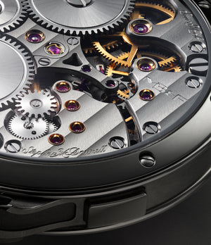 caseback MB&F Legacy Machine Perpetual Evo  Titanium preowned watch at A Collected Man London