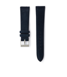 Buy suede quality watch strap in deep ocean blue from A Collected Man London, in short or regular lengths. We are proud to offer these hand-crafted watch straps, thoughtfully made in Europe, to suit your watch. Available to order online for worldwide delivery.