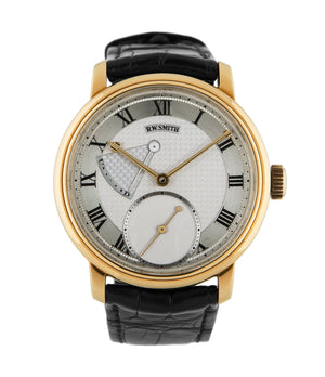 Buy Roger W. Smith's first Series 2 watch online in yellow gold with hand-made manual-winding movement from independent watchmaker at WATCH XCHANGE London