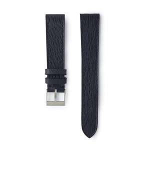 Buy saffiano quality watch strap in cosmic blue blue from A Collected Man London, in short or regular lengths. We are proud to offer these hand-crafted watch straps, thoughtfully made in Europe, to suit your watch. Available to order online for worldwide delivery.