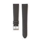 Buy saffiano quality watch strap in grey citadel grey from A Collected Man London, in short or regular lengths. We are proud to offer these hand-crafted watch straps, thoughtfully made in Europe, to suit your watch. Available to order online for worldwide delivery.