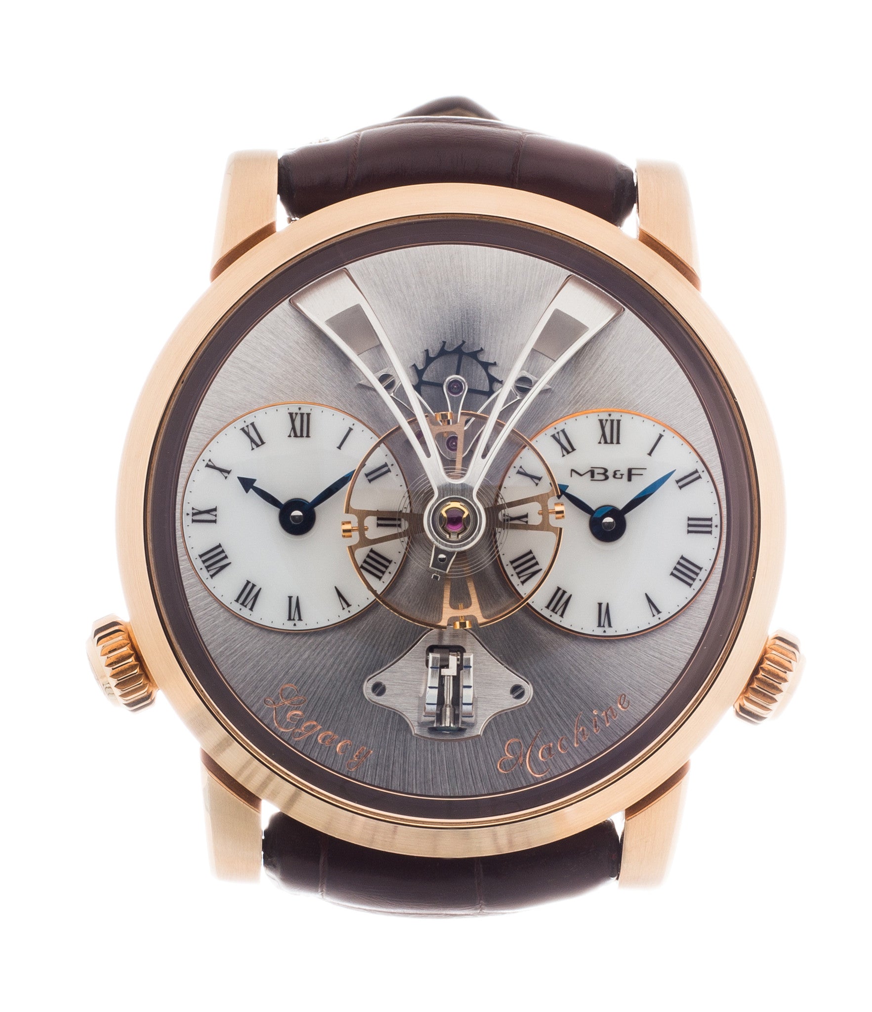 buy MB&F Voutilainen& Mojon LM1 Legacy Machine No. 1 rose gold time-only rare traveller watch from independent watchmaker for sale online at A Collected Man London UK specialist of independent watchmakers